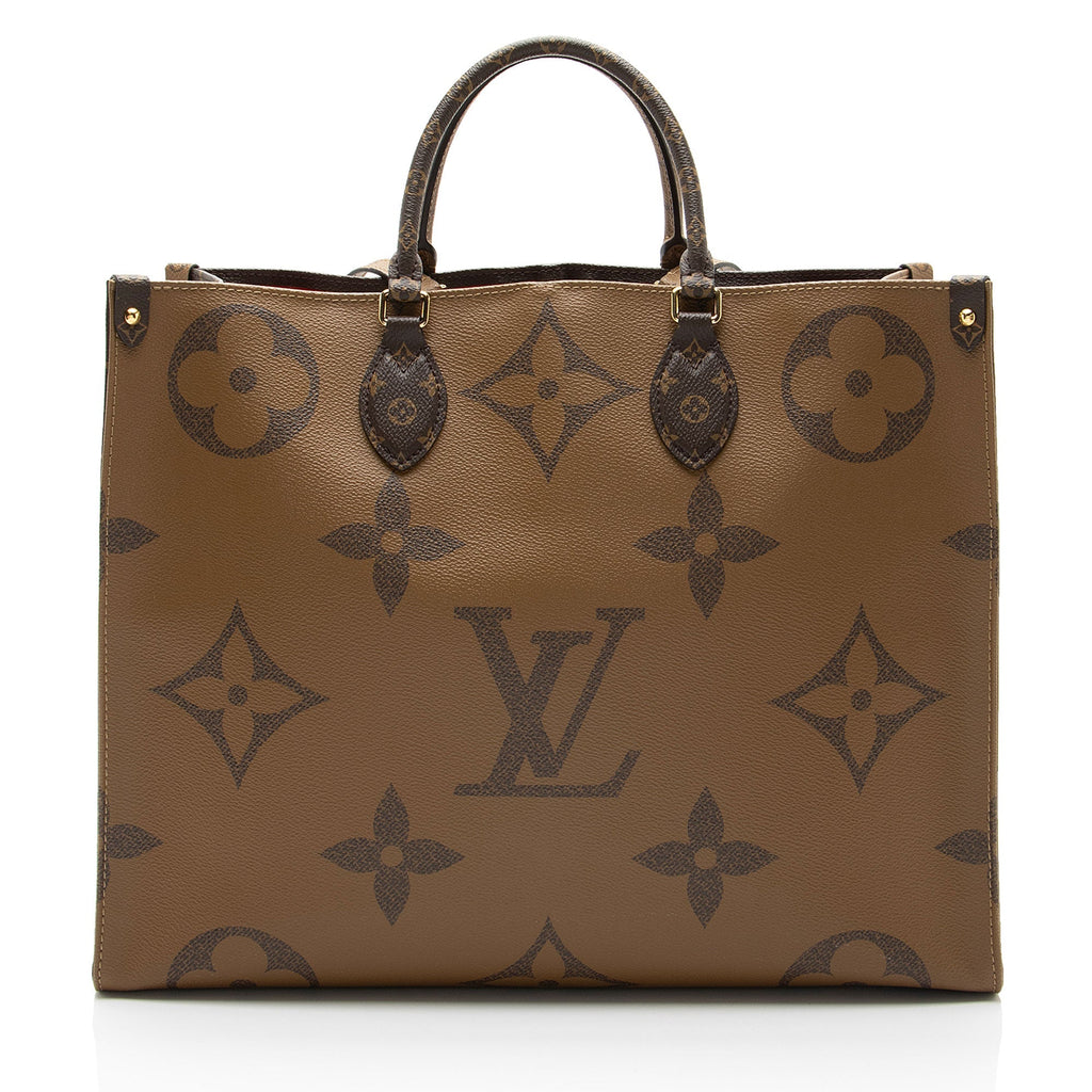Louis Vuitton Giant Monogram Canvas Onthego GM Tote (SHF-KQAFwx)
