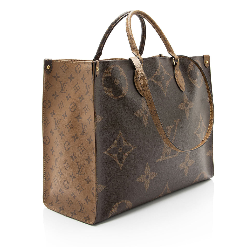 Louis Vuitton Giant Monogram Canvas Onthego GM Tote (SHF-KQAFwx)