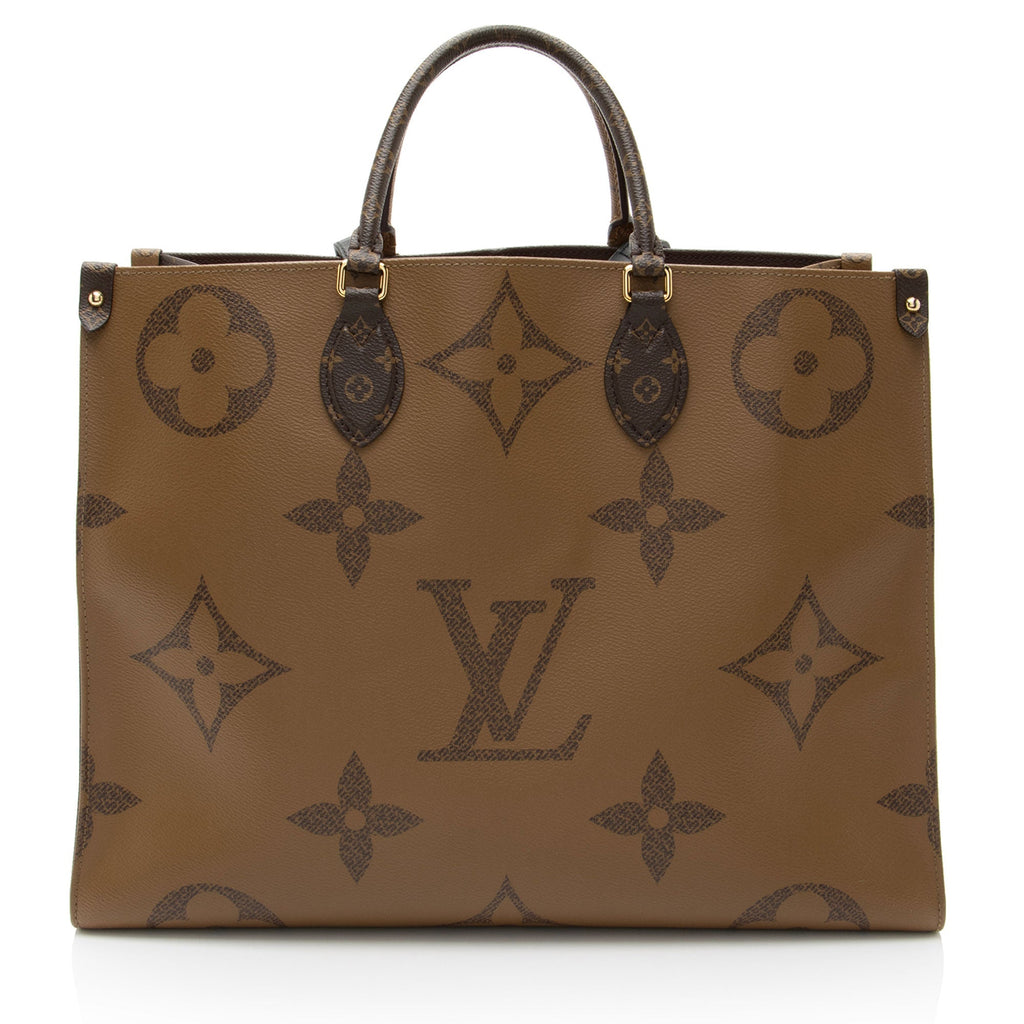 Louis Vuitton Giant Monogram Canvas Onthego GM Tote (SHF-lDNprR)