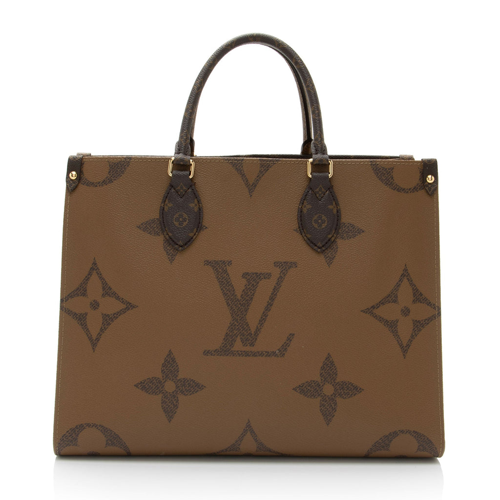 Louis Vuitton Giant Monogram Canvas Onthego MM Tote (SHF-tL87g4)