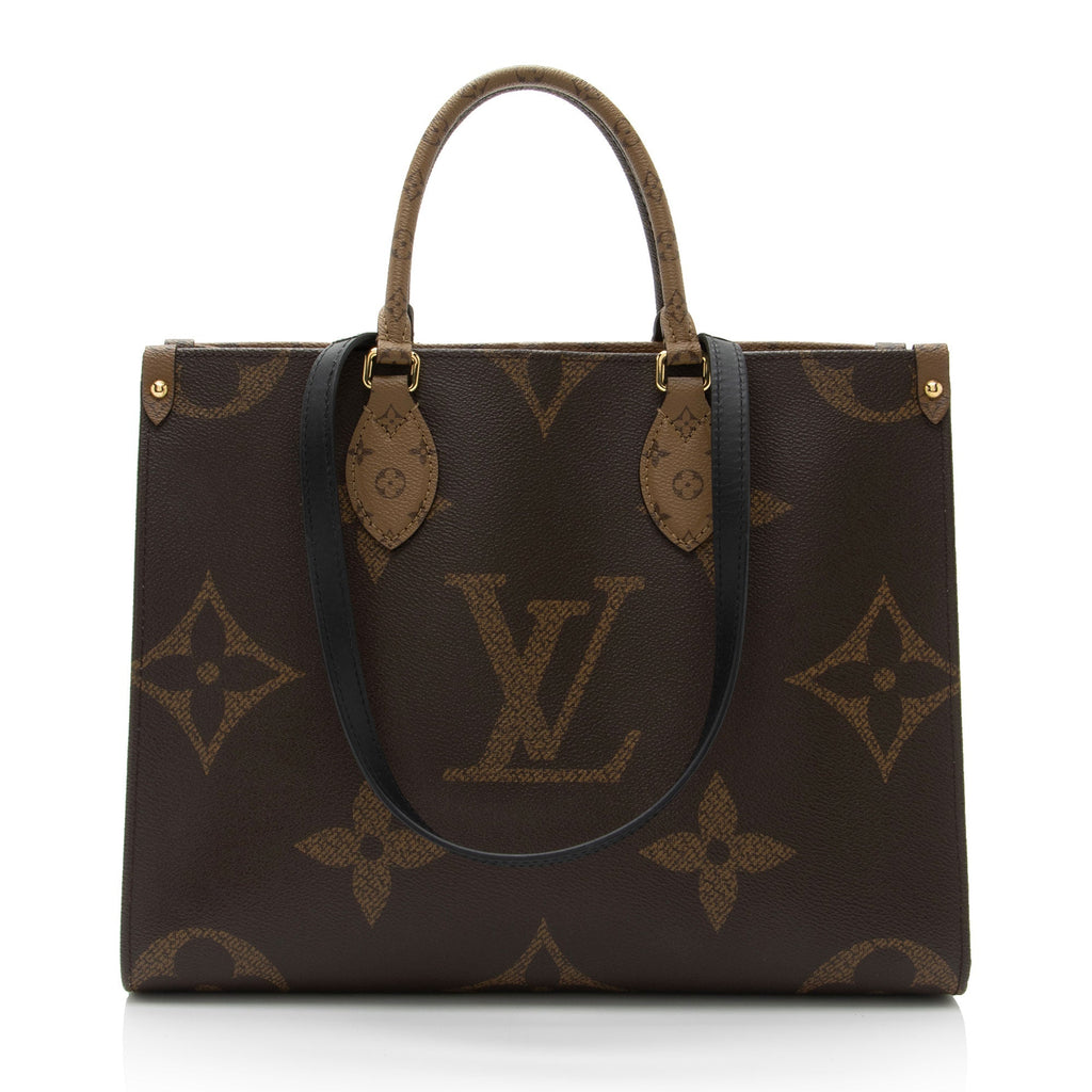 Louis Vuitton Giant Monogram Canvas Onthego MM Tote (SHF-tL87g4)