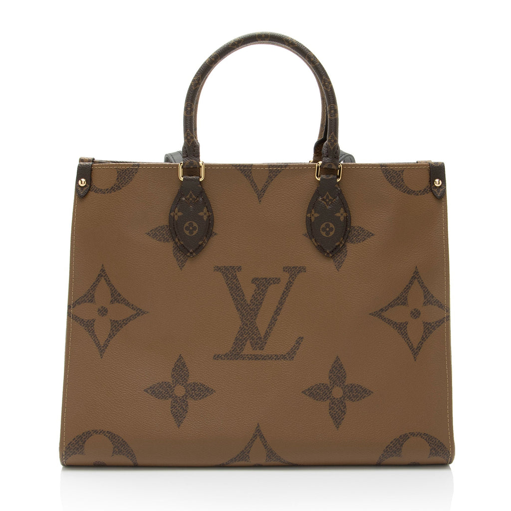 Louis Vuitton Giant Monogram Canvas Onthego MM Tote (SHF-KrVC5o)