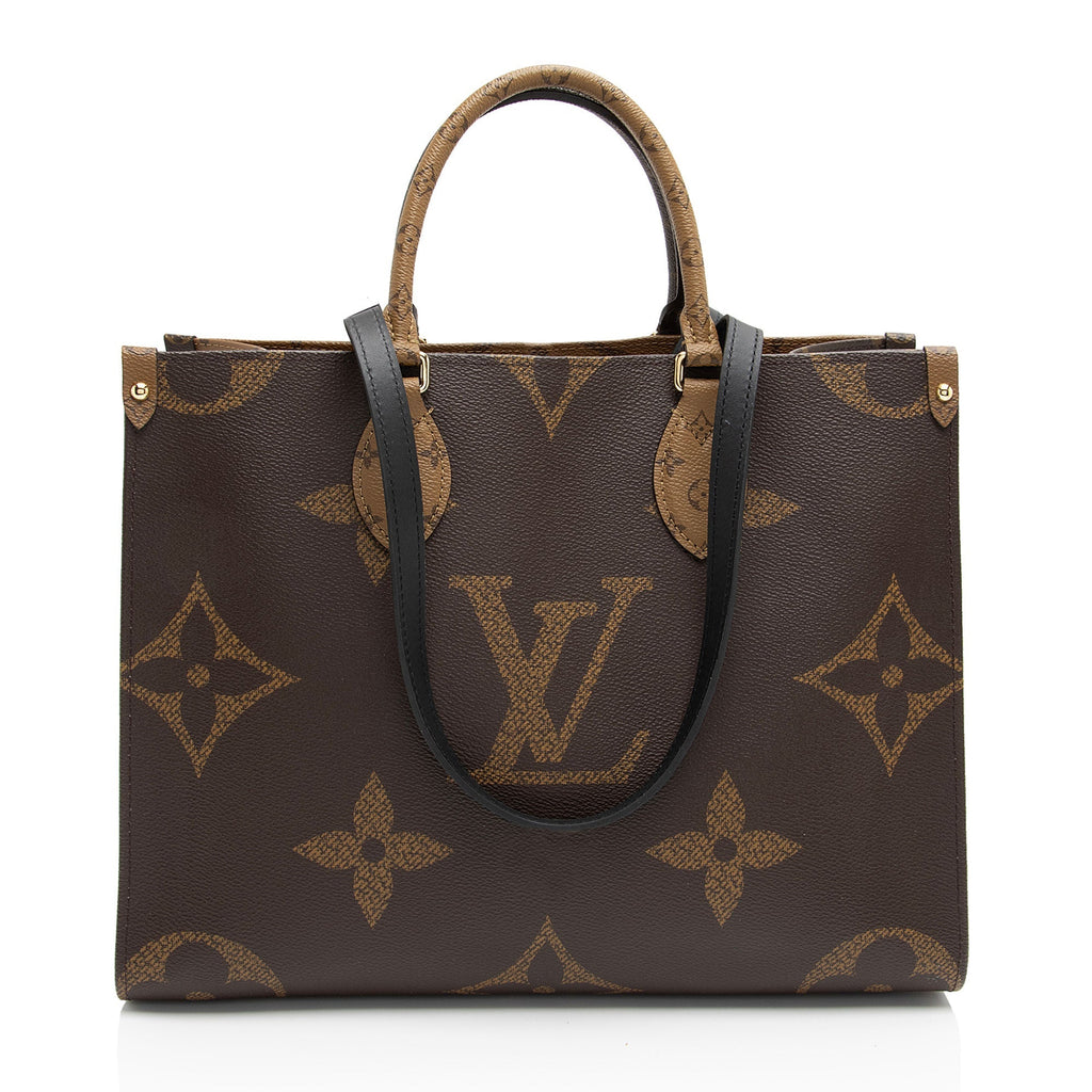Louis Vuitton Giant Monogram Canvas Onthego MM Tote (SHF-CIYP1M)