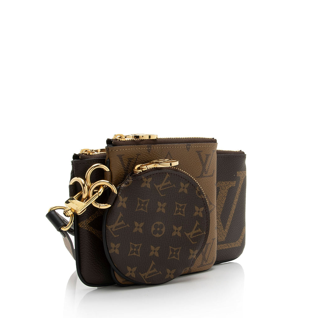 Louis Vuitton Giant Monogram Canvas Trio Pouch (SHF-Dv6Lrn)