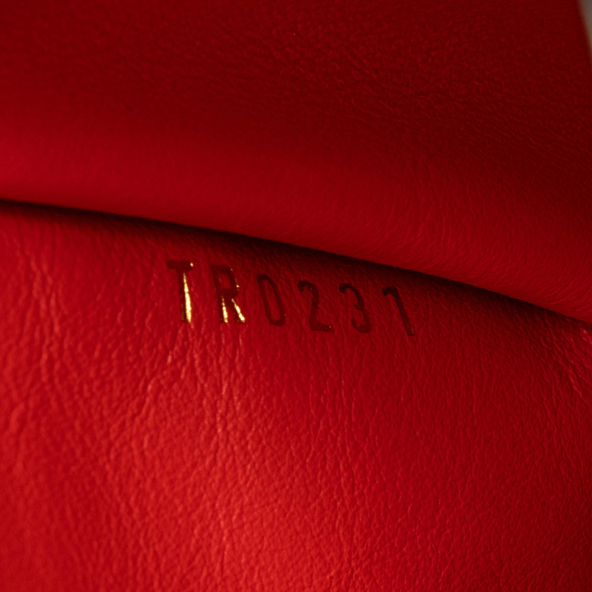 Louis Vuitton Giant Monogram Embroidered Canvas Calfskin Braided Capucines BB Bag (SHF-23587)