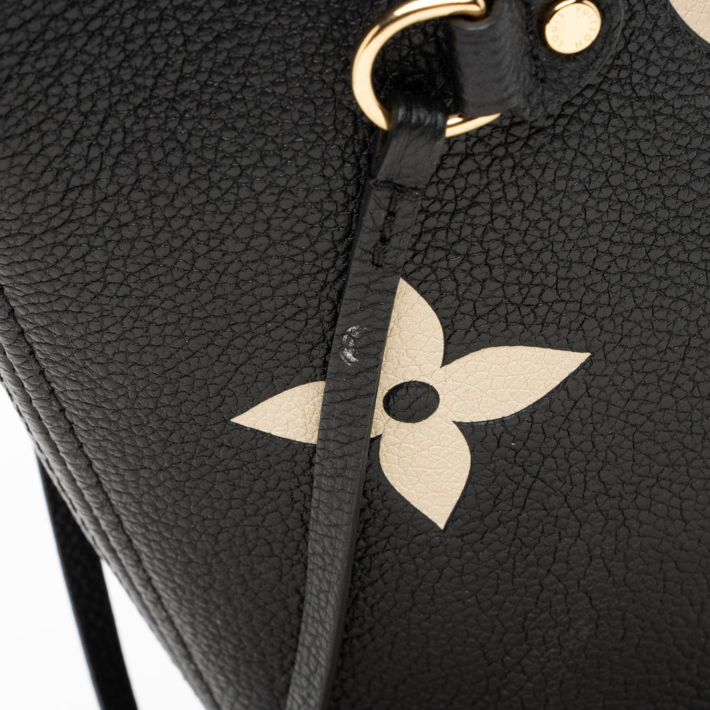 Louis Vuitton Giant Monogram Empreinte Bicolor Neverfull MM Tote