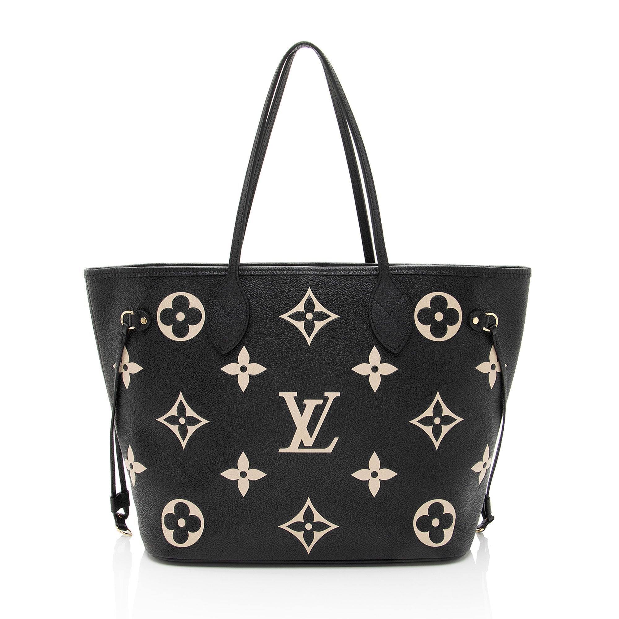 Louis Vuitton Giant Monogram Empreinte Bicolor Neverfull MM Tote