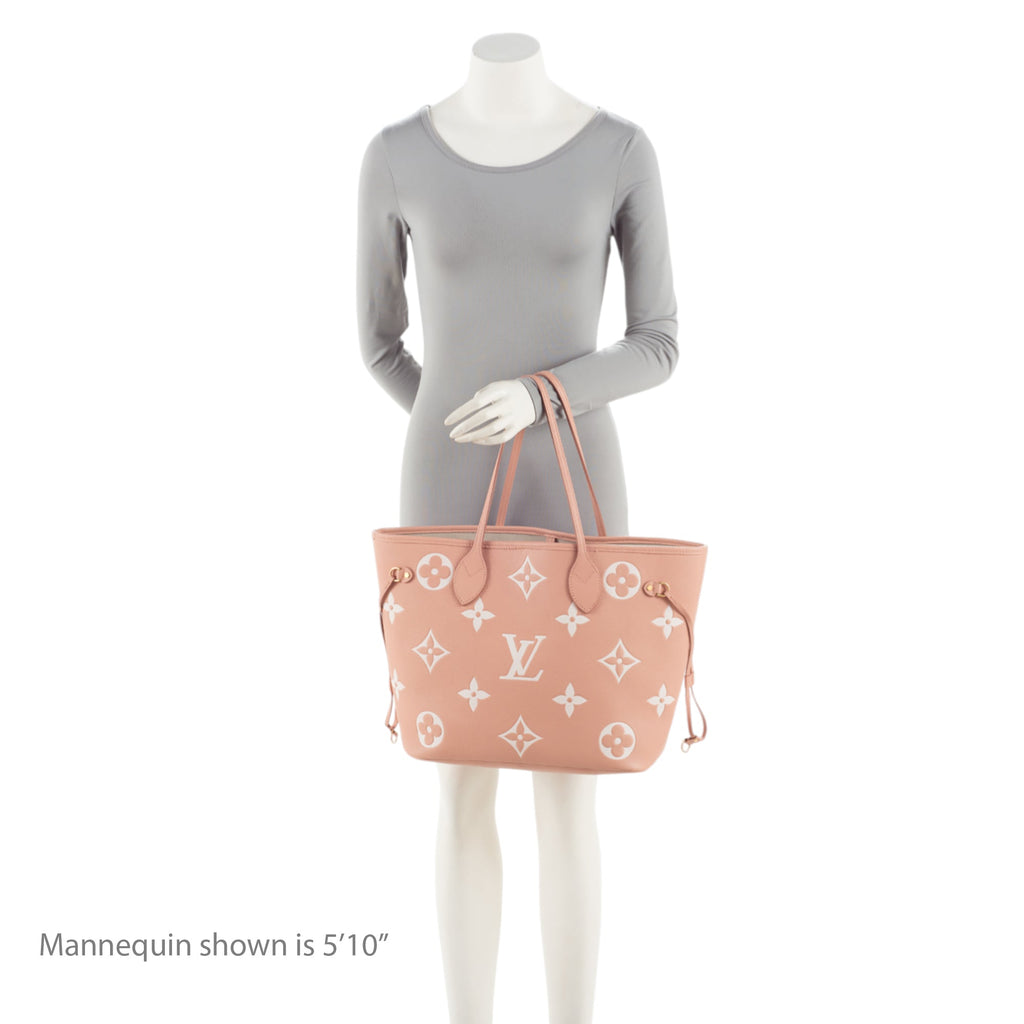 Louis Vuitton Giant Monogram Empreinte Bicolor Neverfull MM Tote