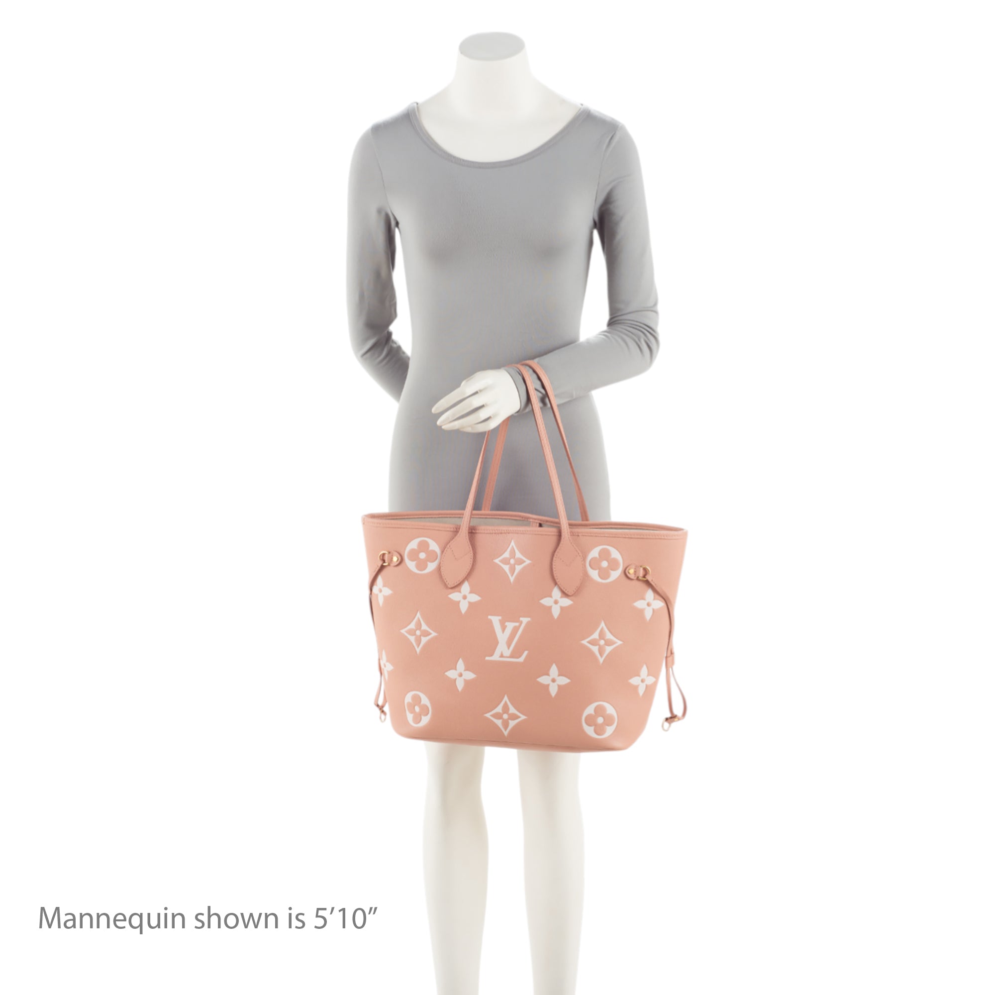 Louis Vuitton Giant Monogram Empreinte Bicolor Neverfull MM Tote