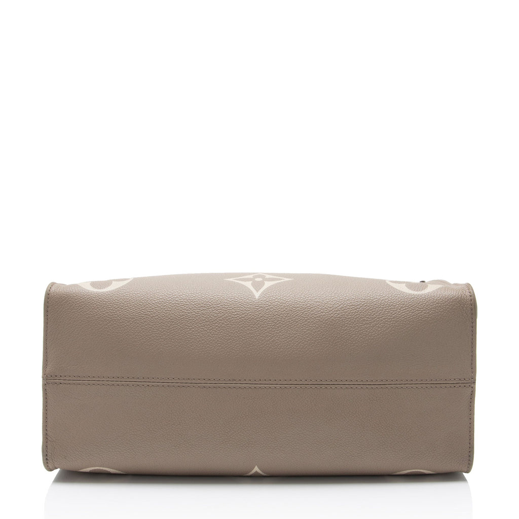 Louis Vuitton Giant Monogram Empreinte Bicolor Onthego MM Tote