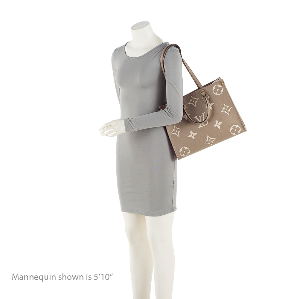 Louis Vuitton Giant Monogram Empreinte Bicolor Onthego MM Tote