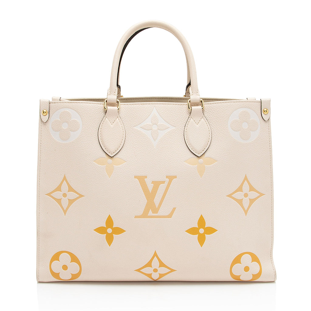 Louis Vuitton Giant Monogram Empreinte By The Pool Onthego MM Tote (SHF-iNMB0S)