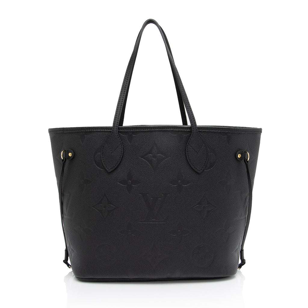 Louis Vuitton Giant Monogram Empreinte Neverfull MM Tote (SHF-eOjQfw)