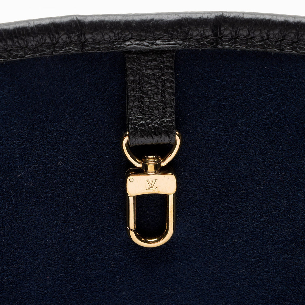 Louis Vuitton Giant Monogram Empreinte Neverfull MM Tote (SHF-8RMBWU)
