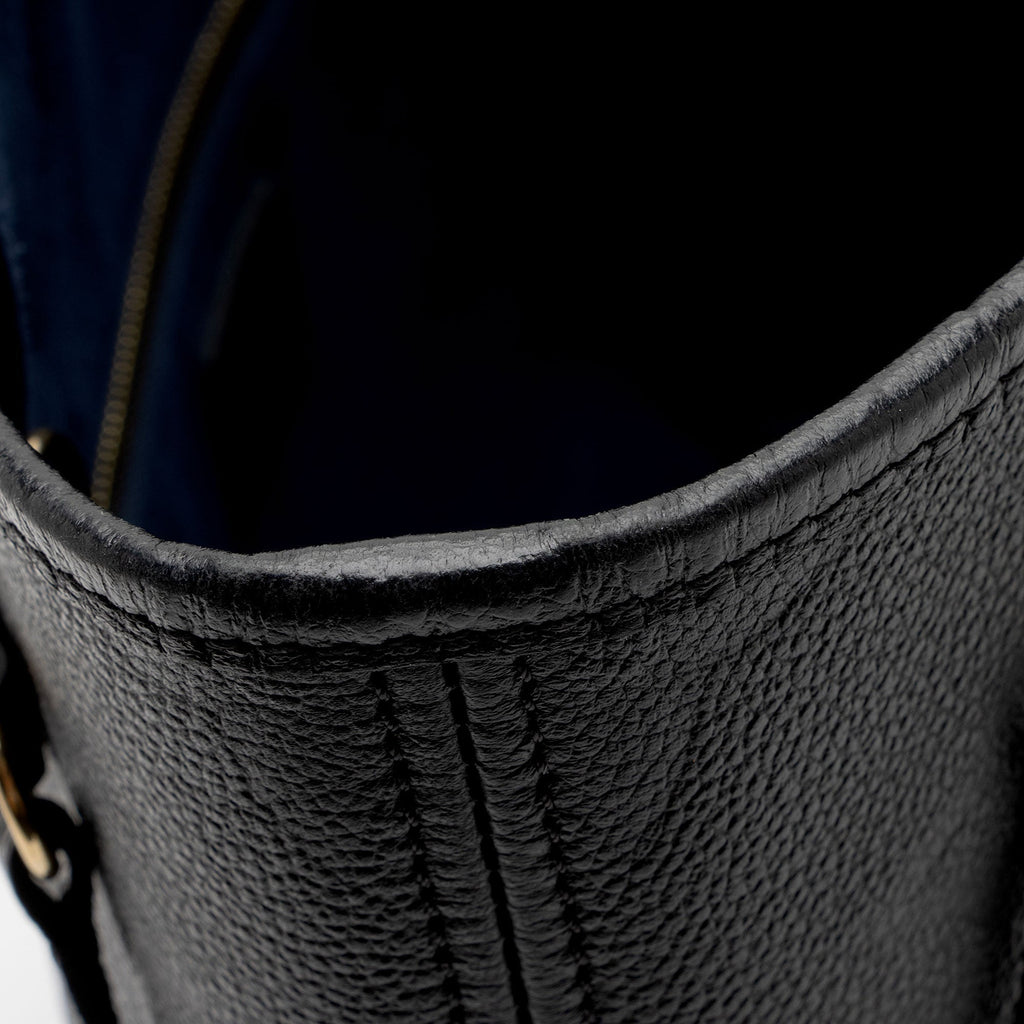 Louis Vuitton Giant Monogram Empreinte Neverfull MM Tote (SHF-8RMBWU)