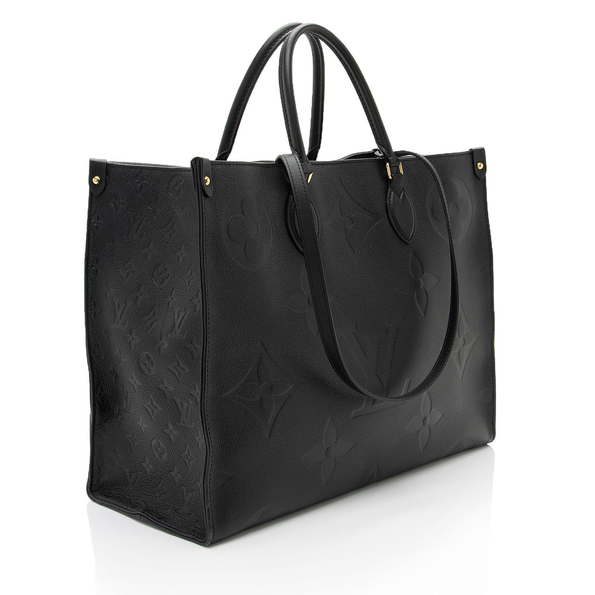 Louis Vuitton Giant Monogram Empreinte Onthego GM Tote (SHF-Lgb7yG)