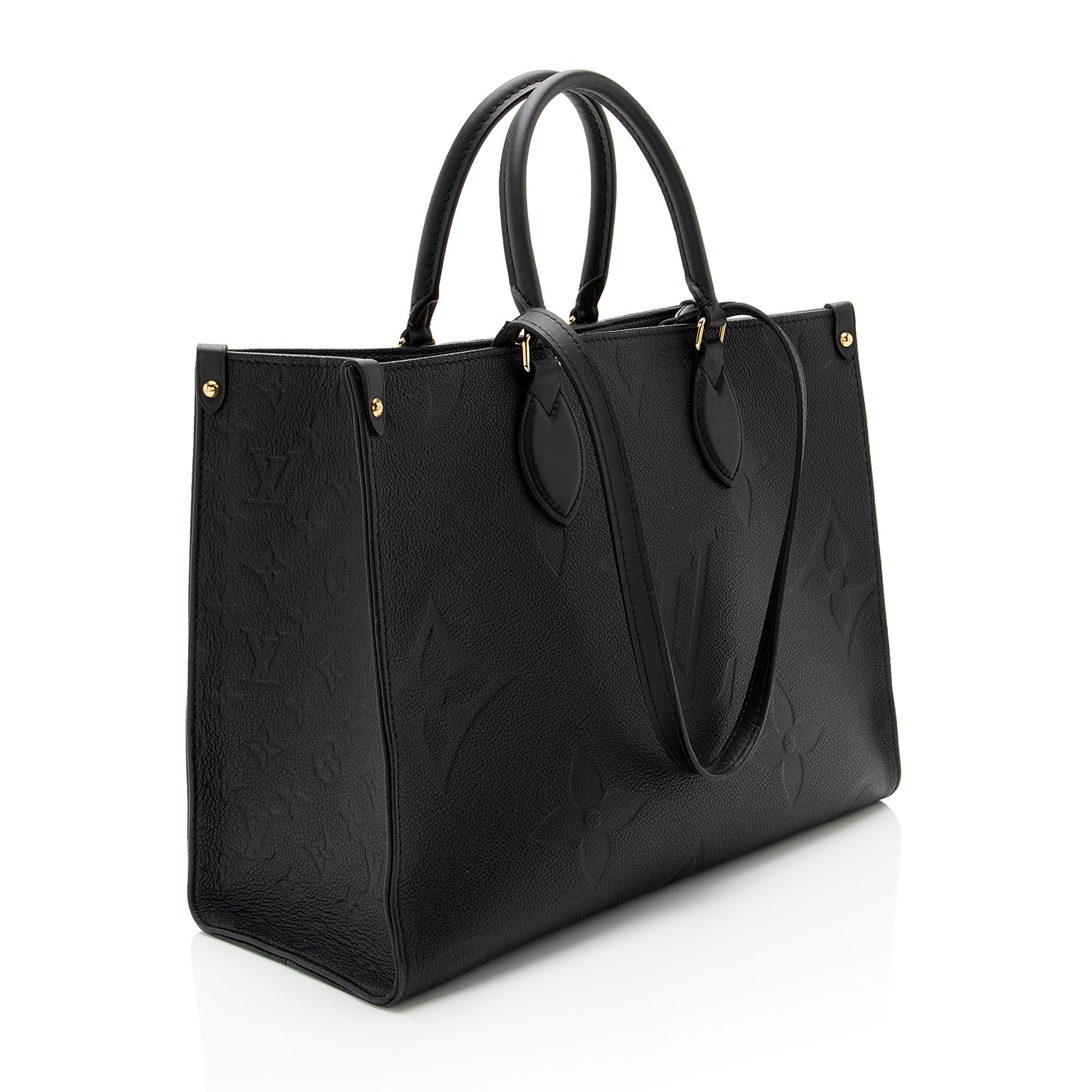Louis Vuitton Giant Monogram Empreinte Onthego MM Tote (SHF-NgC3Ny)