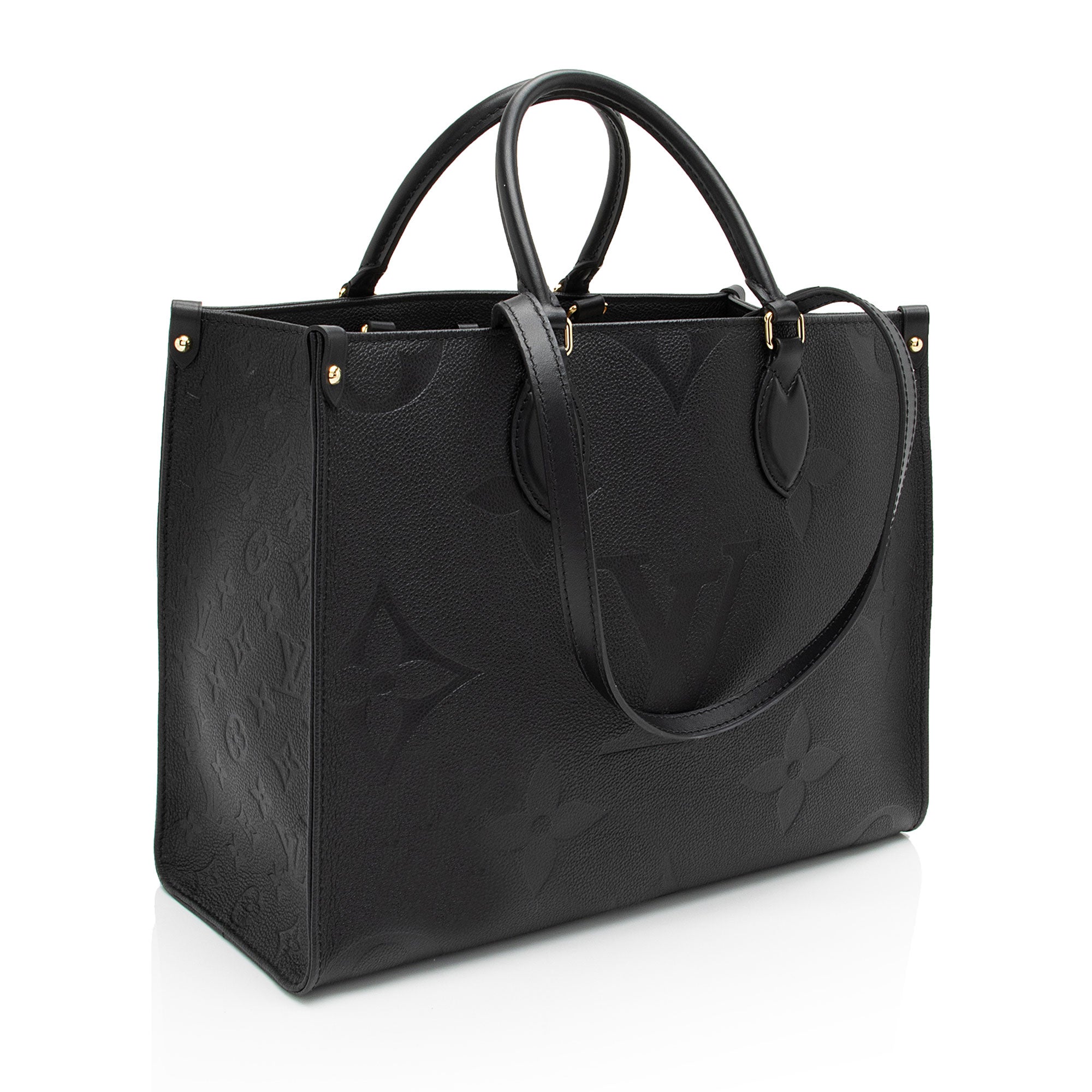 Louis Vuitton Giant Monogram Empreinte Onthego MM Tote (SHF-7wI8Am)