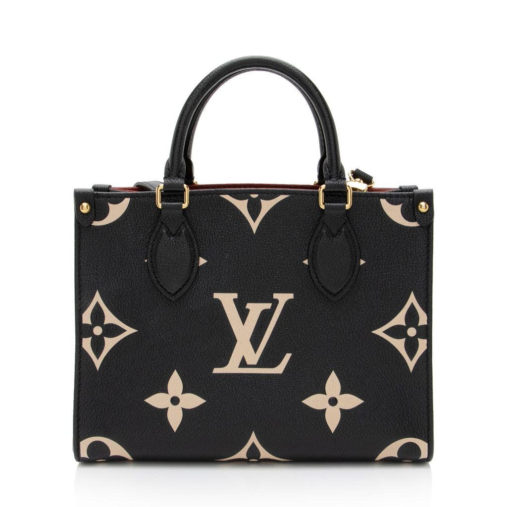 Louis Vuitton Giant Monogram Empreinte Bicolor Onthego PM Tote