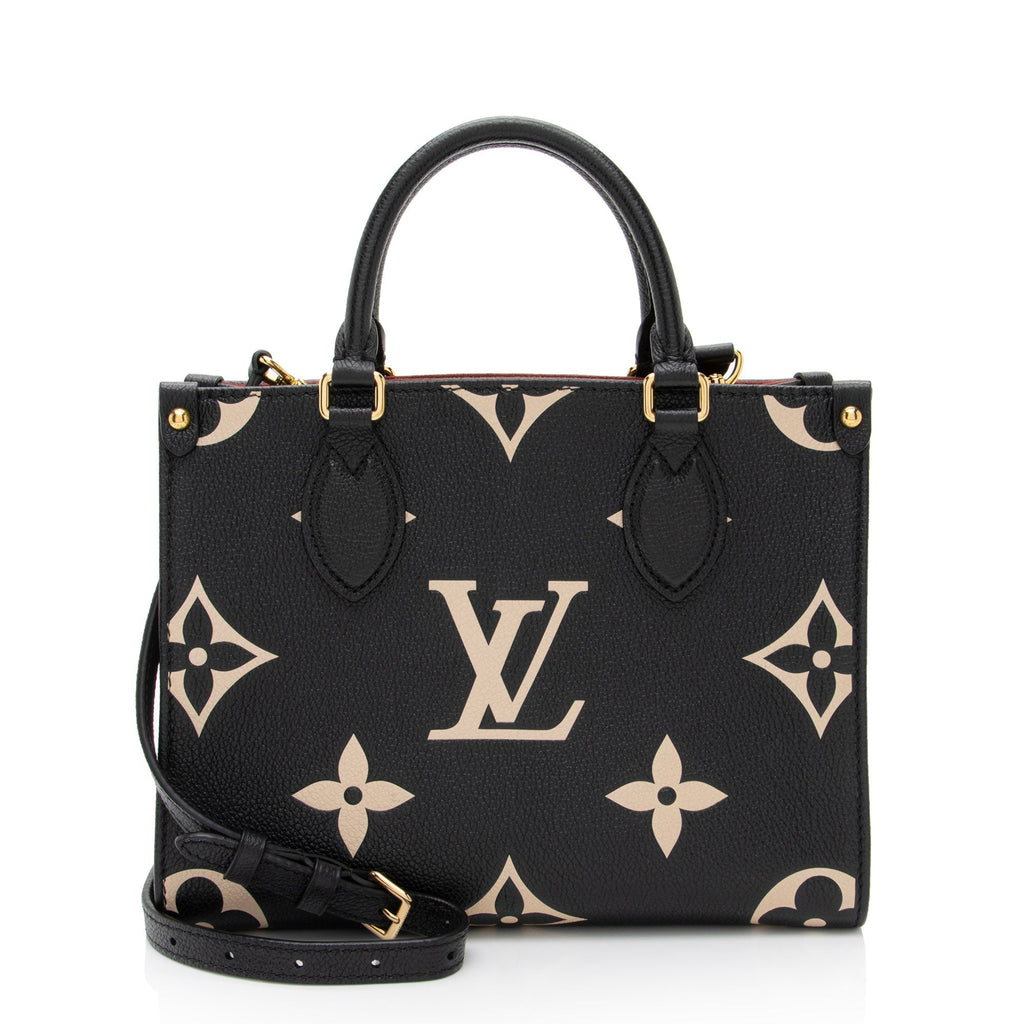 Louis Vuitton Giant Monogram Empreinte Bicolor Onthego PM Tote