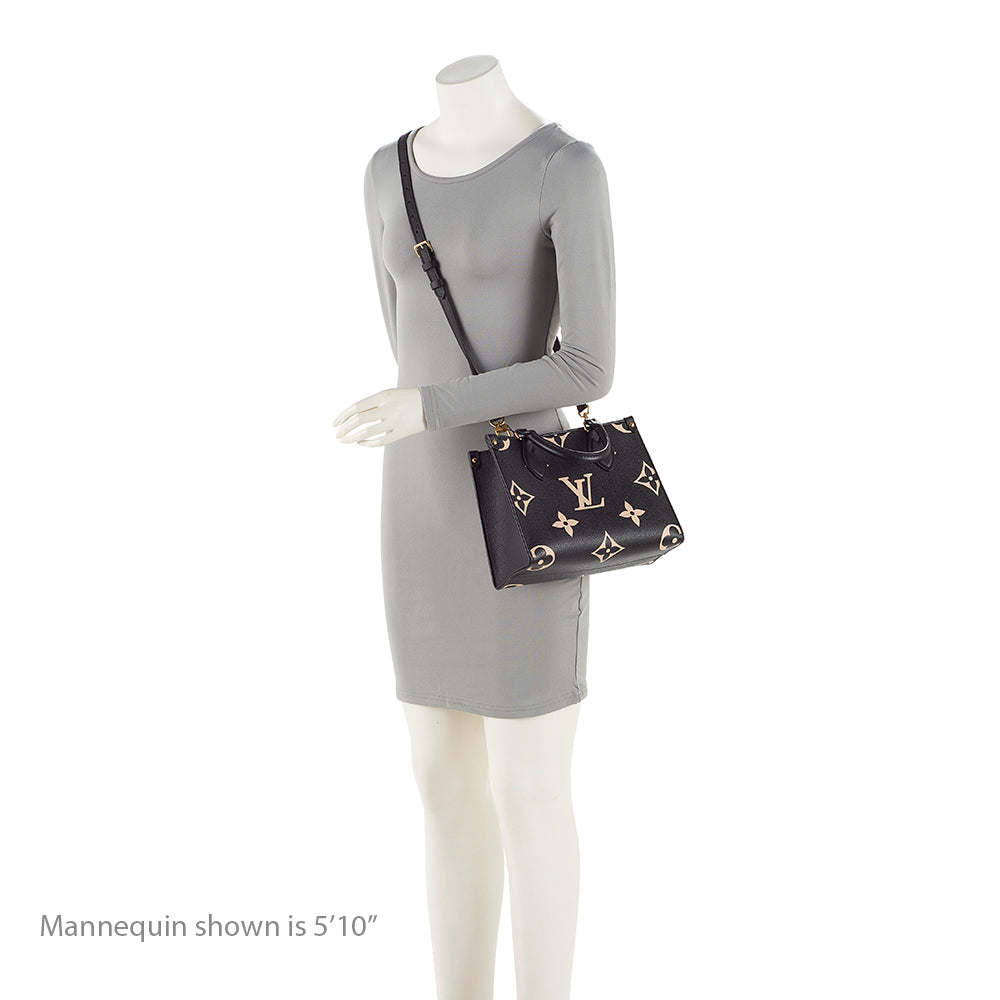Louis Vuitton Giant Monogram Empreinte Bicolor Onthego PM Tote