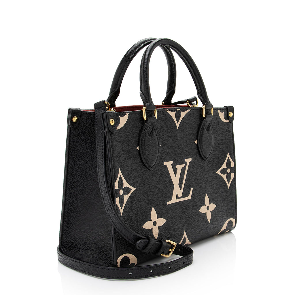 Louis Vuitton Giant Monogram Empreinte Bicolor Onthego PM Tote