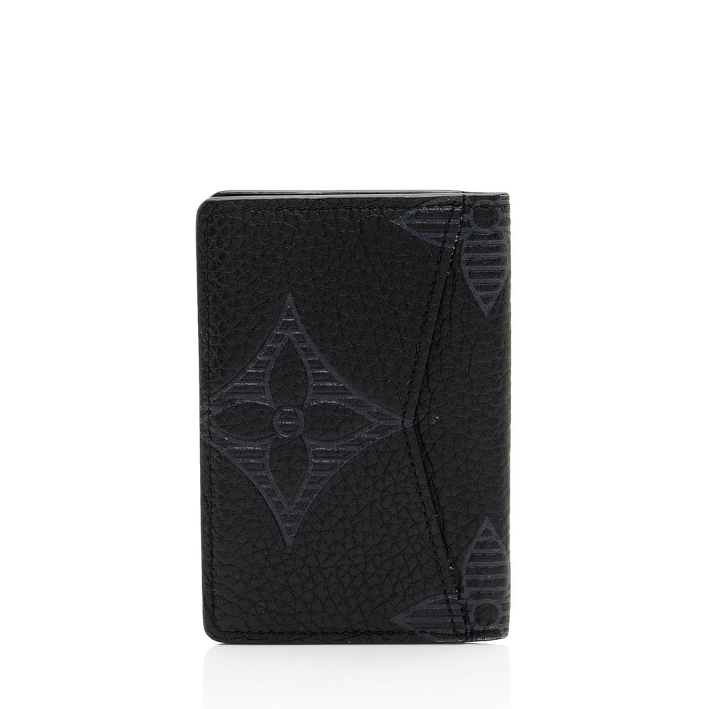 Louis Vuitton Giant Monogram Shadow Taurillon Pocket Organizer (SHF-7ug5Vn)