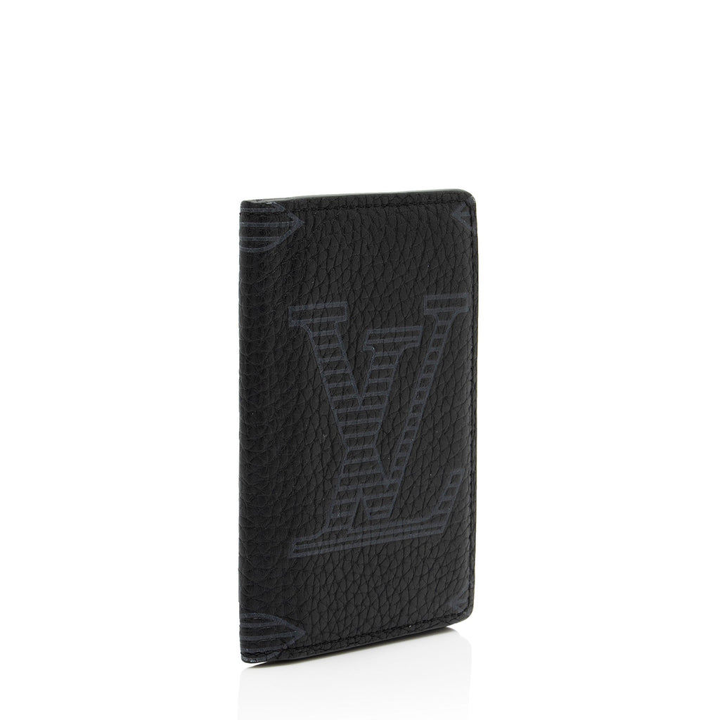 Louis Vuitton Giant Monogram Shadow Taurillon Pocket Organizer (SHF-7ug5Vn)