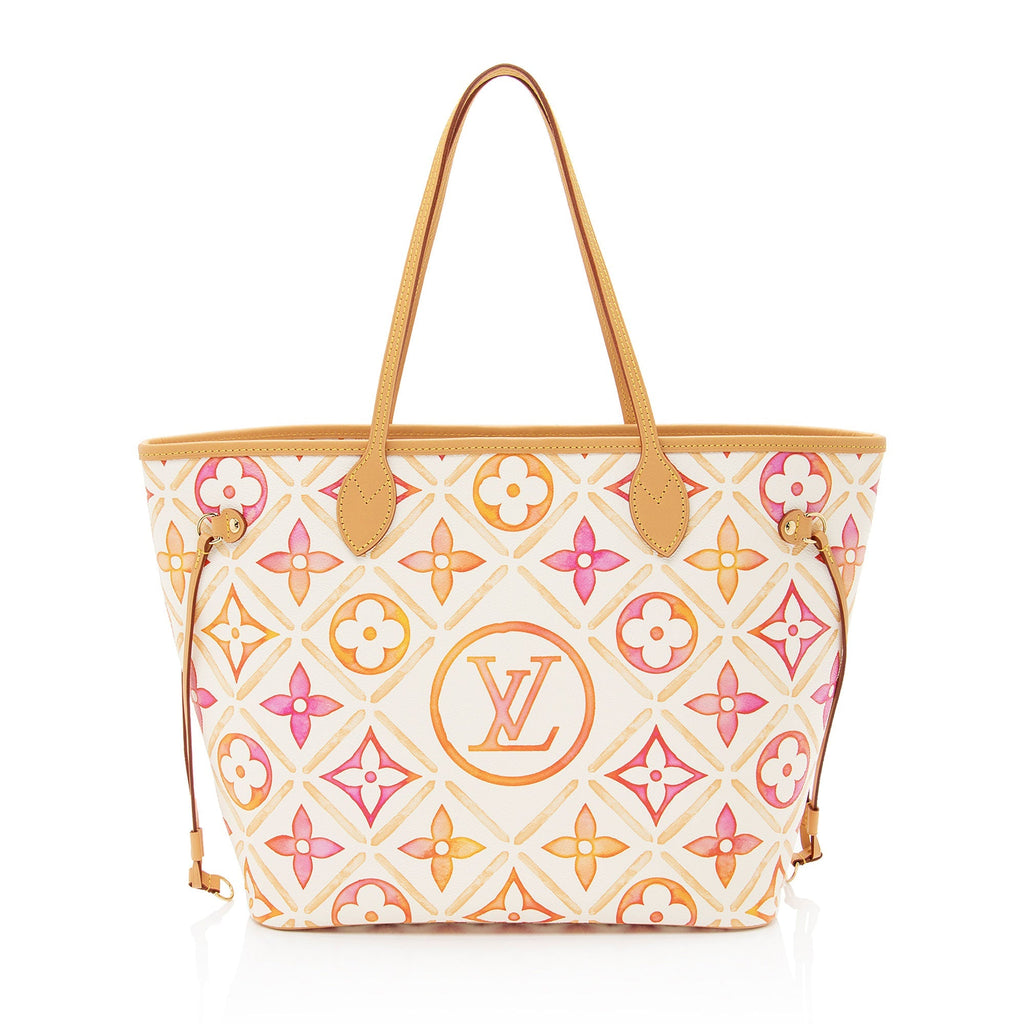 Louis Vuitton Giant Monogram Tiles By The Pool Neverfull MM Tote