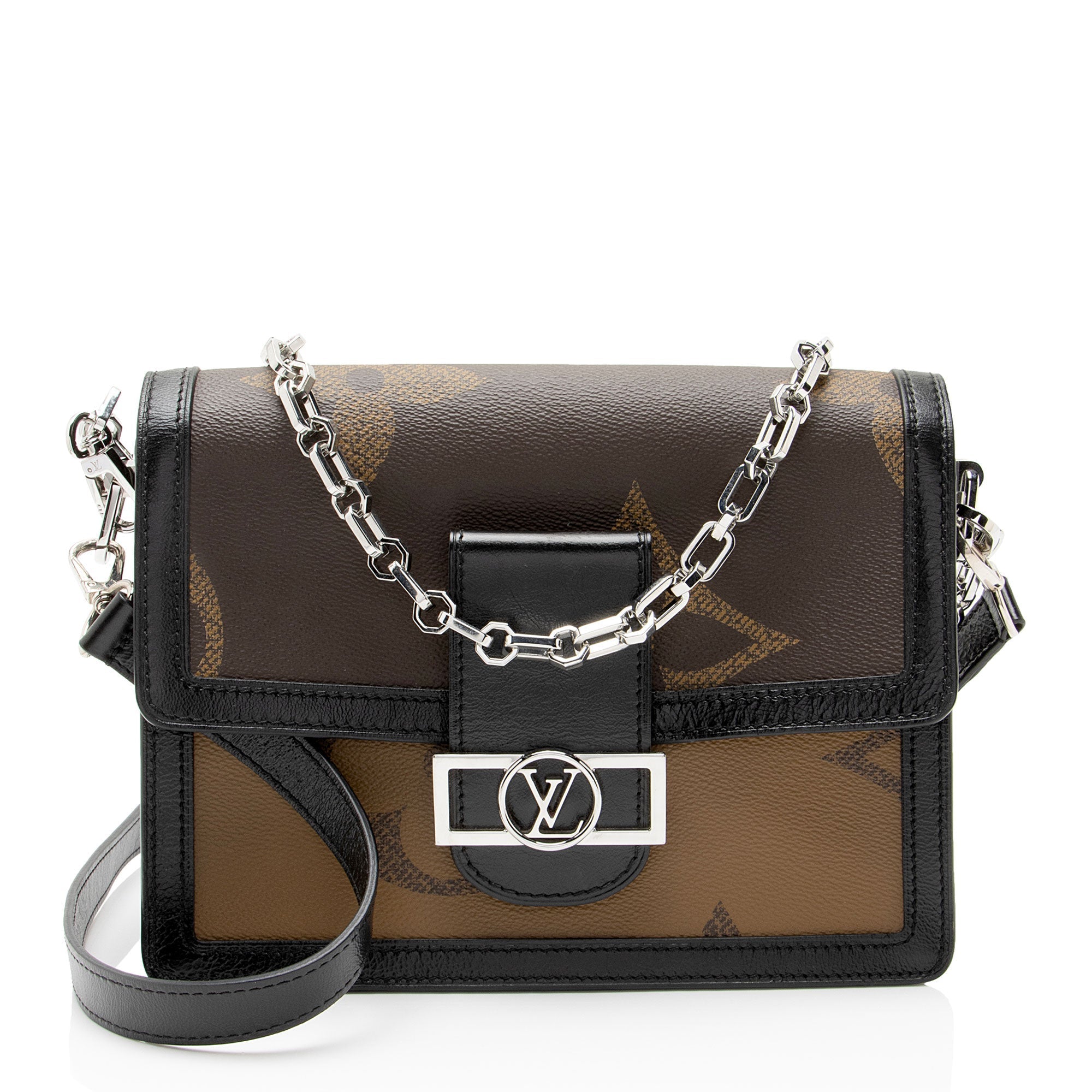 Louis Vuitton Giant Reverse Monogram Dauphine MM Shoulder Bag