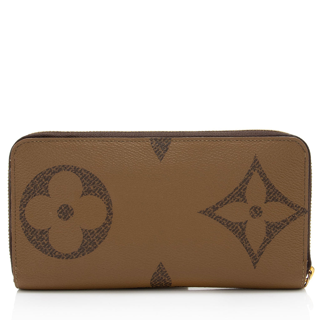 Louis Vuitton Giant Reverse Monogram Zippy Wallet (SHF-3YDrBj)