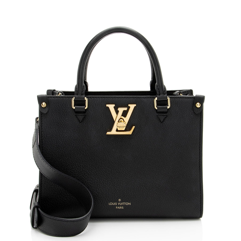 Louis Vuitton Grained Calfskin Lock & Go Tote