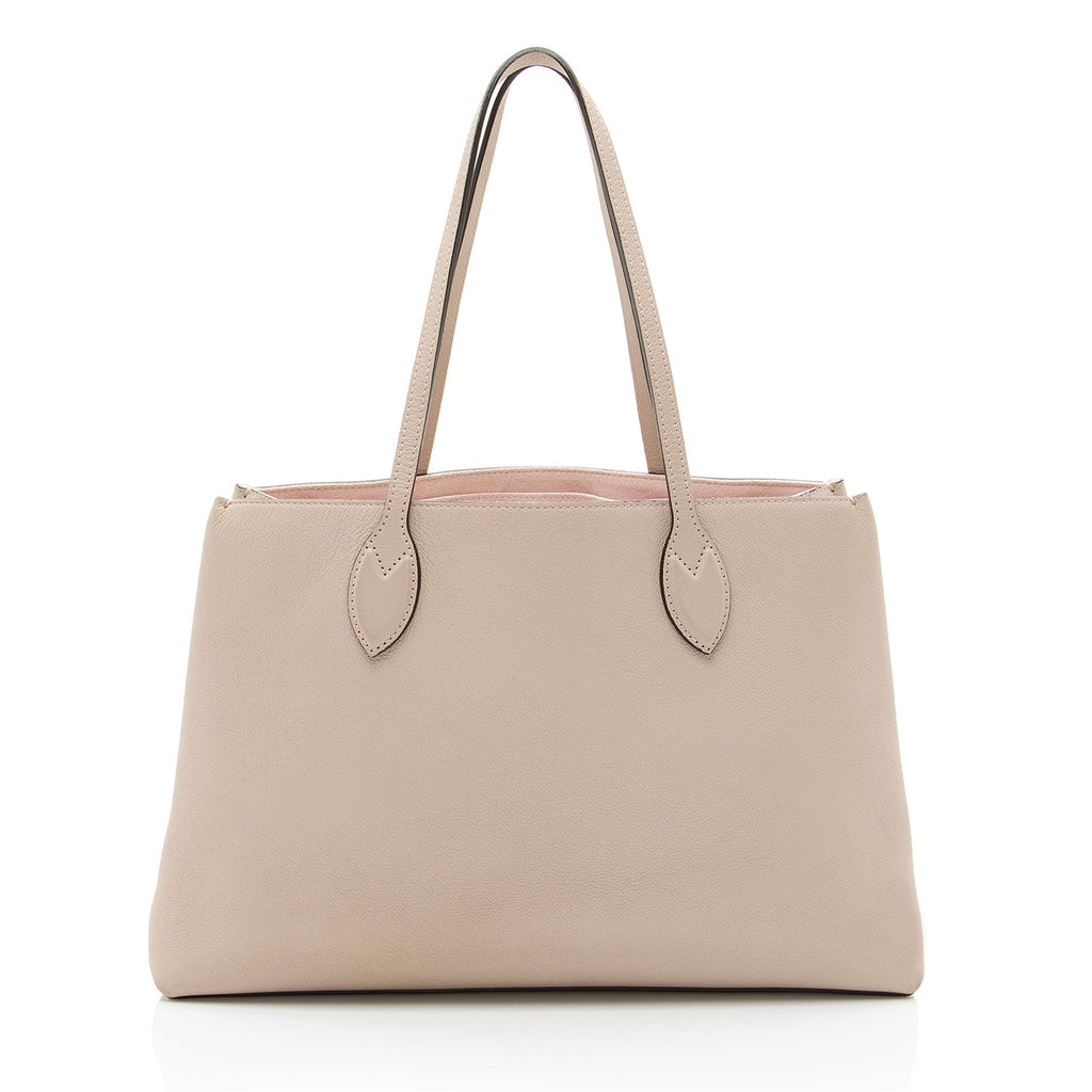 Louis Vuitton Grained Calfskin Lockme Shopper Tote