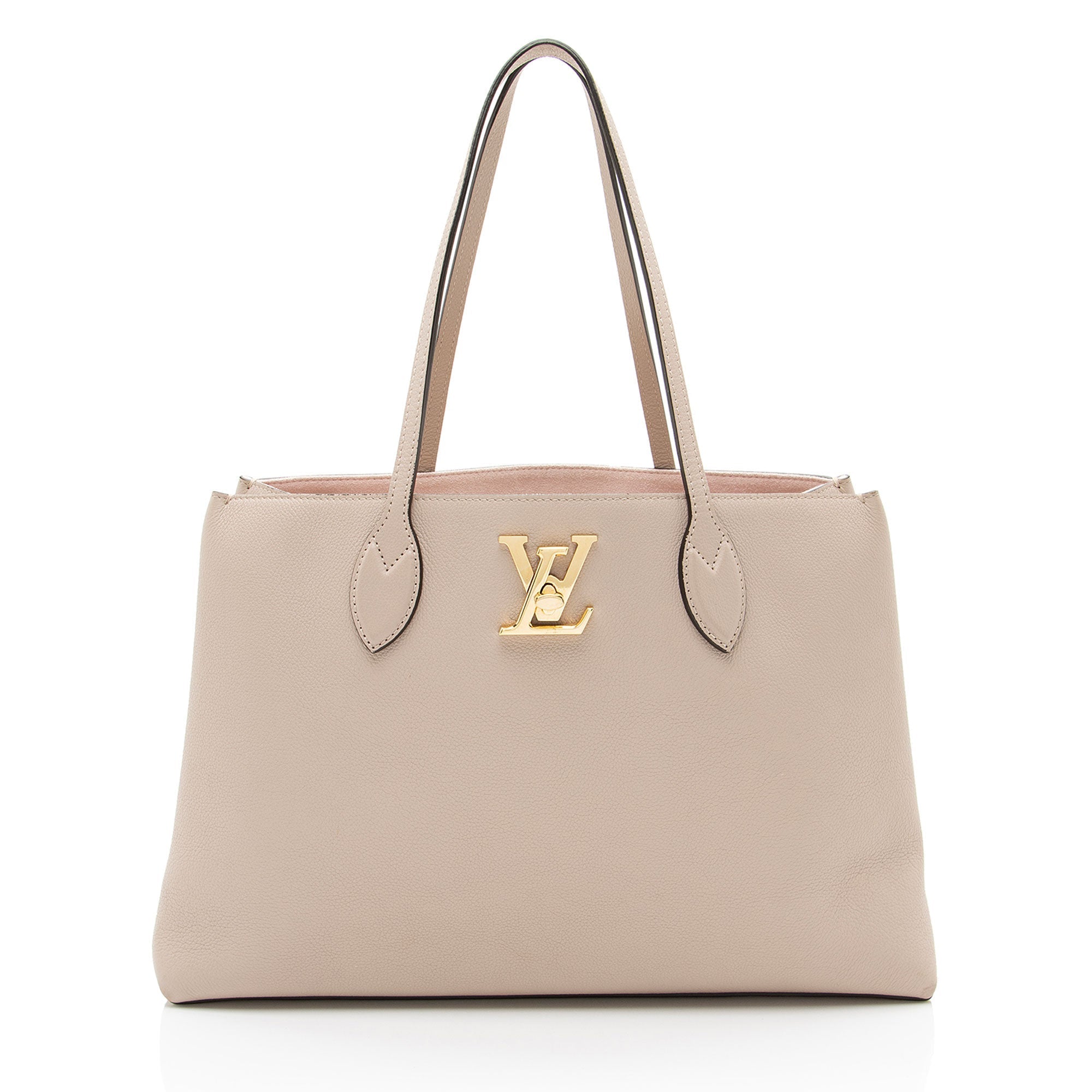 Louis Vuitton Grained Calfskin Lockme Shopper Tote