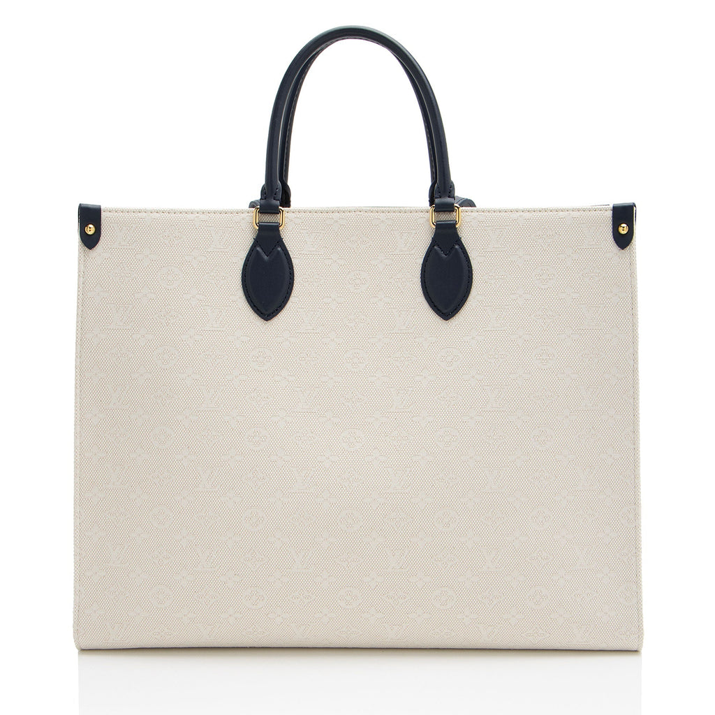 Louis Vuitton Monogram Jacquard Tuffetage Hamptons Onthego GM Tote
