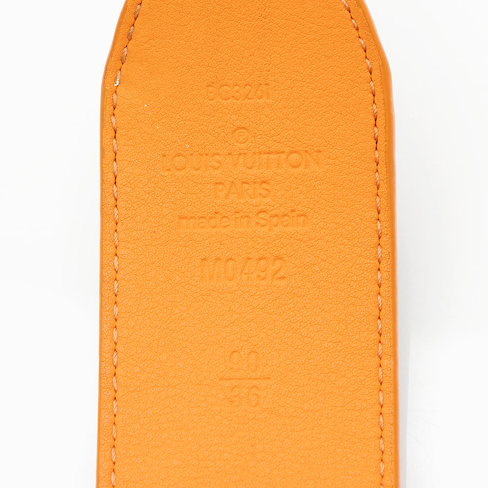 Louis Vuitton Monogram Canvas LV Pyramide Cities Exclusive Reversible Belt - Size 36 / 90 (SHF-20597)