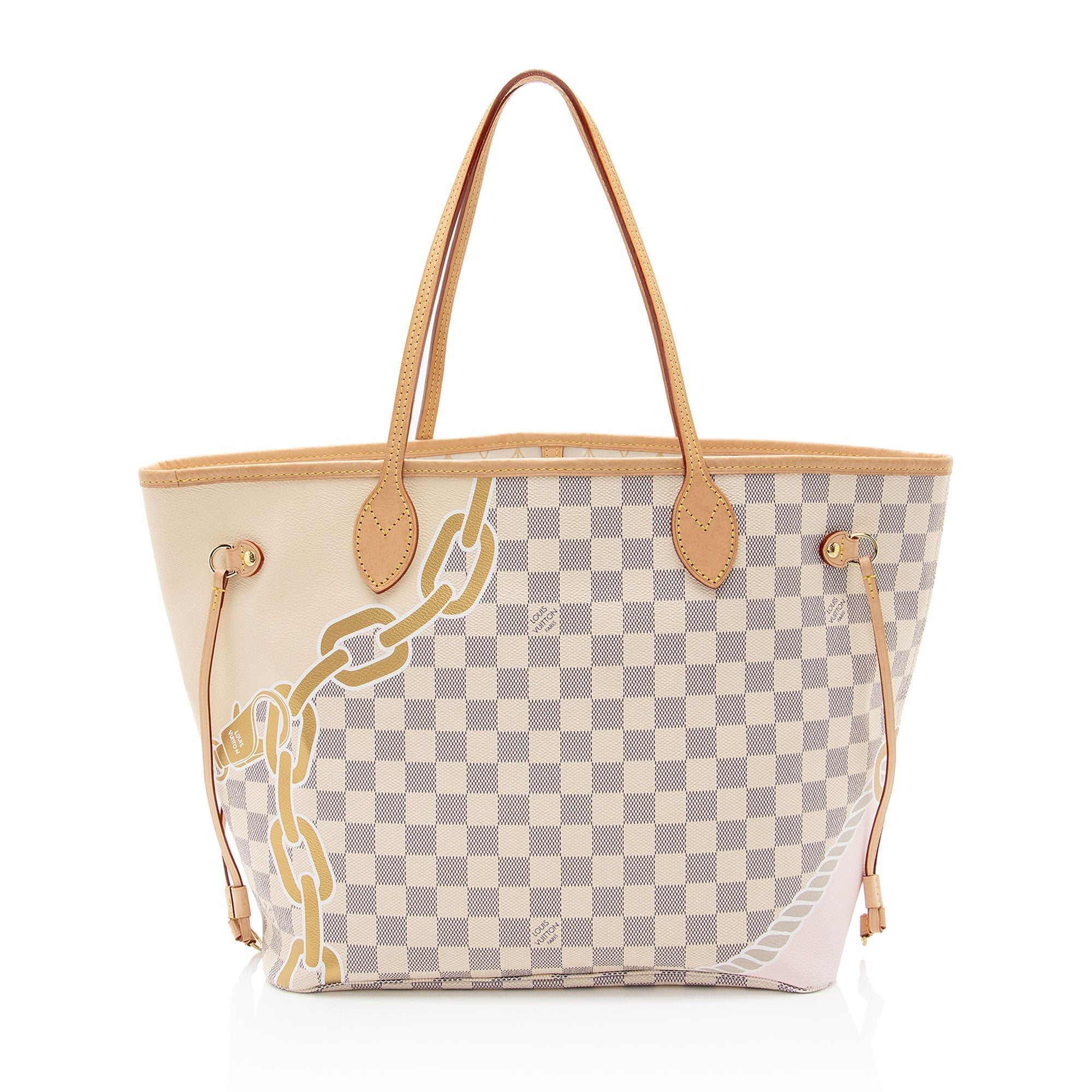 Louis Vuitton Limited Edition Damier Azur Nautical Neverfull MM Tote