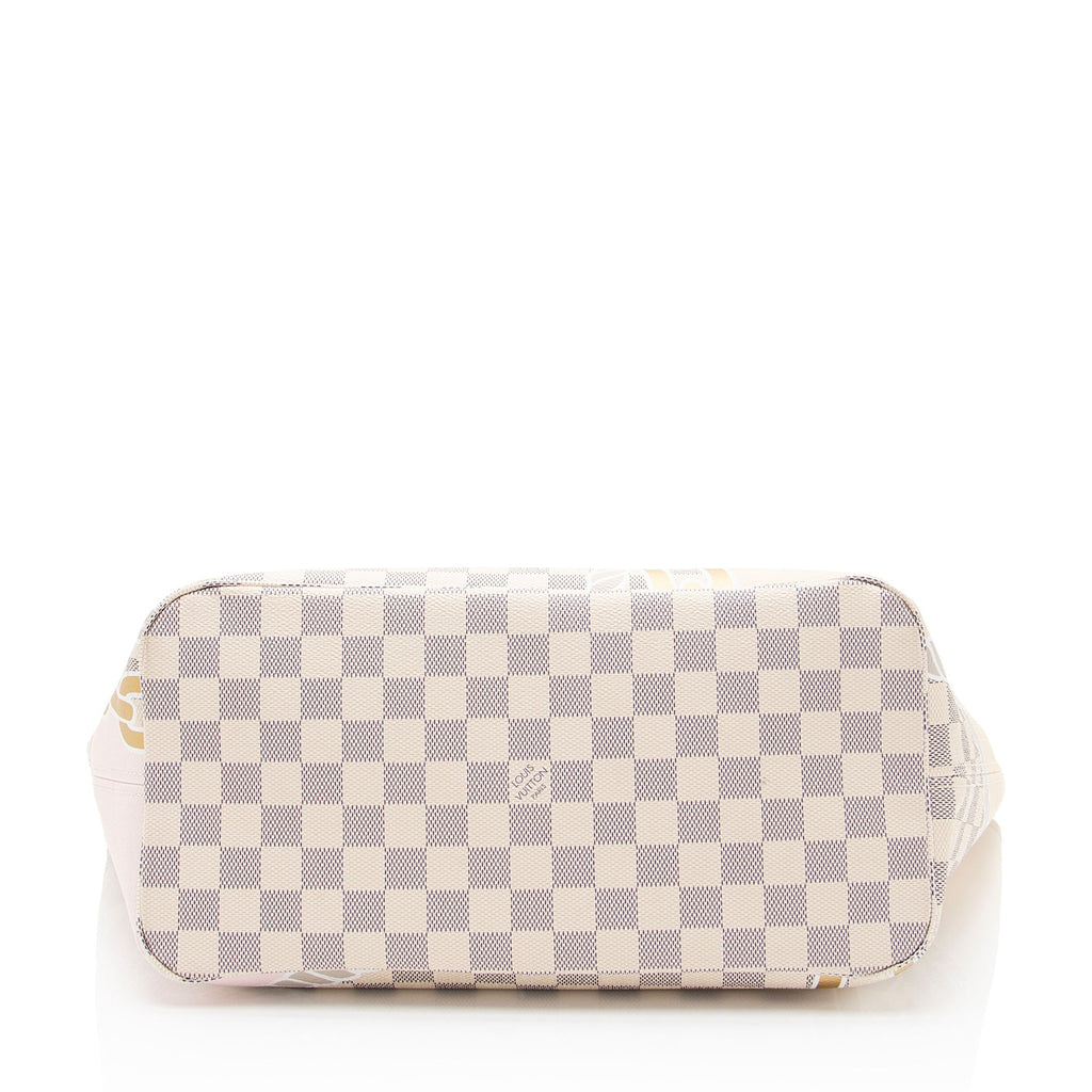 Louis Vuitton Limited Edition Damier Azur Nautical Neverfull MM Tote