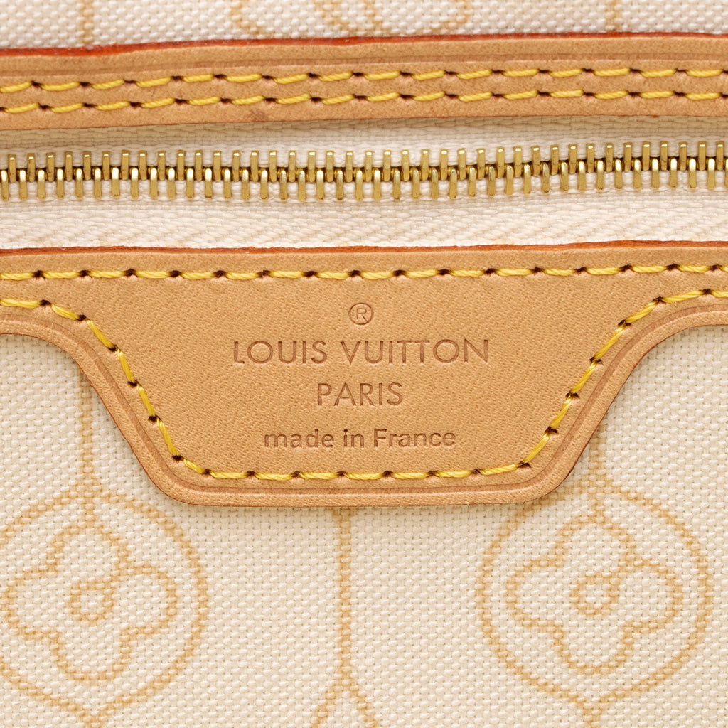 Louis Vuitton Limited Edition Damier Azur Nautical Neverfull MM Tote