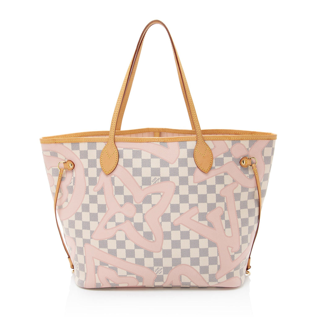 Louis Vuitton Limited Edition Damier Azur Tahitienne Neverfull MM Tote