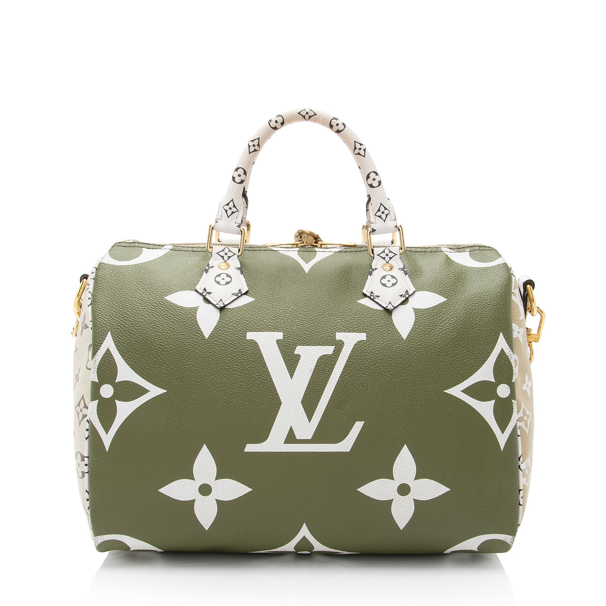 Louis Vuitton Limited Edition Giant Monogram Canvas Speedy Bandouliere 30 Satchel (SHF-fC4pMA)