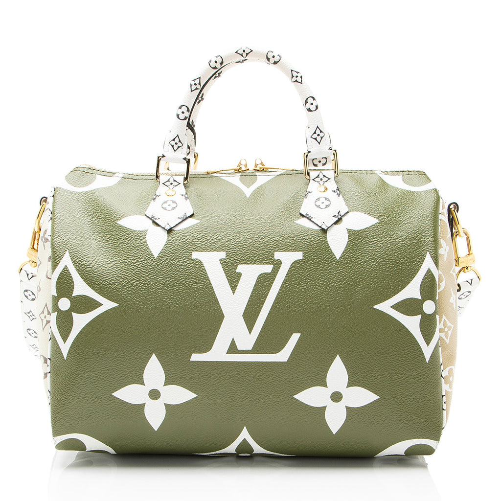 Louis Vuitton Limited Edition Giant Monogram Canvas Speedy Bandouliere 30 Satchel