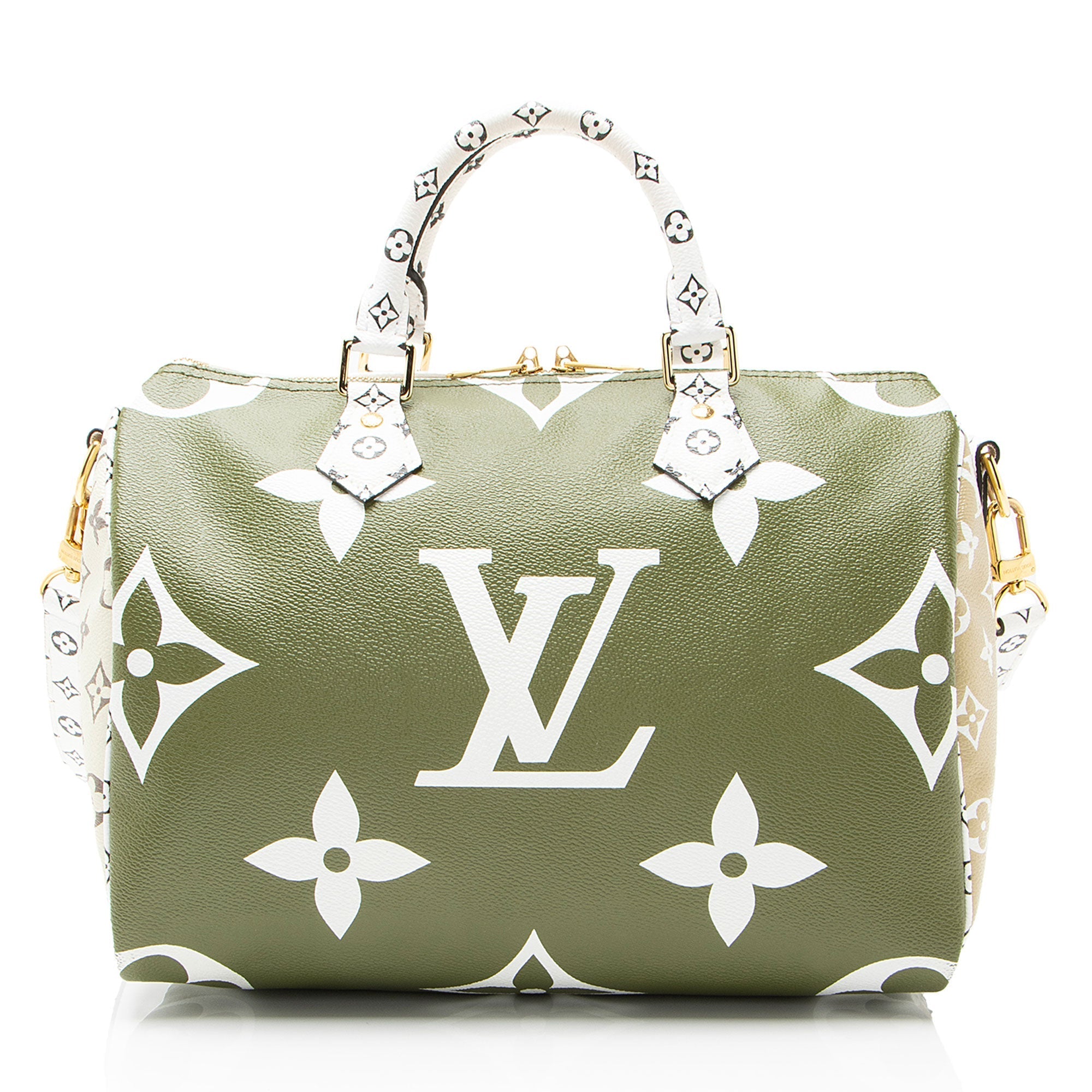 Louis Vuitton Limited Edition Giant Monogram Canvas Speedy Bandouliere 30 Satchel