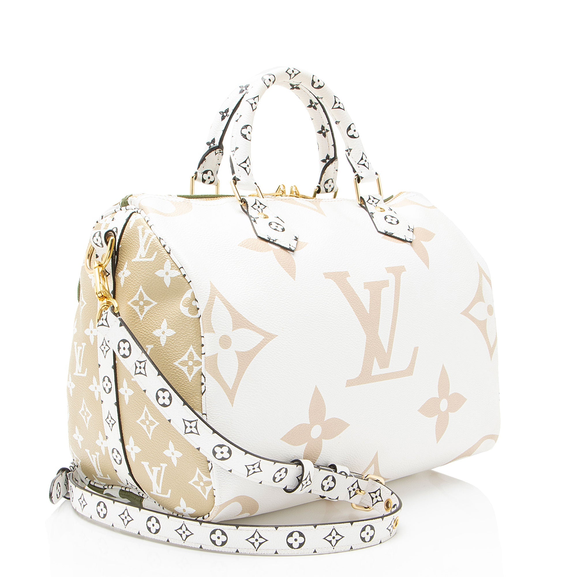 Louis Vuitton Limited Edition Giant Monogram Canvas Speedy Bandouliere 30 Satchel