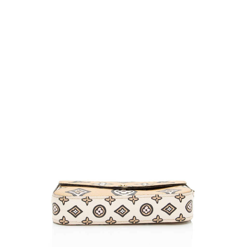 Louis Vuitton Limited Edition Giant Monogram Canvas Wild At Heart Felicie Strap