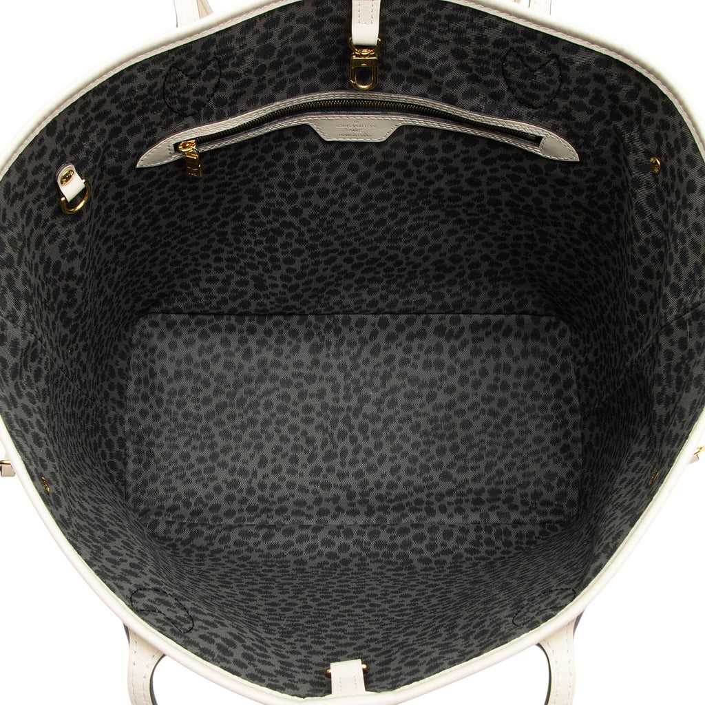Louis Vuitton Limited Edition Giant Monogram Canvas Wild At Heart Neverfull MM Tote