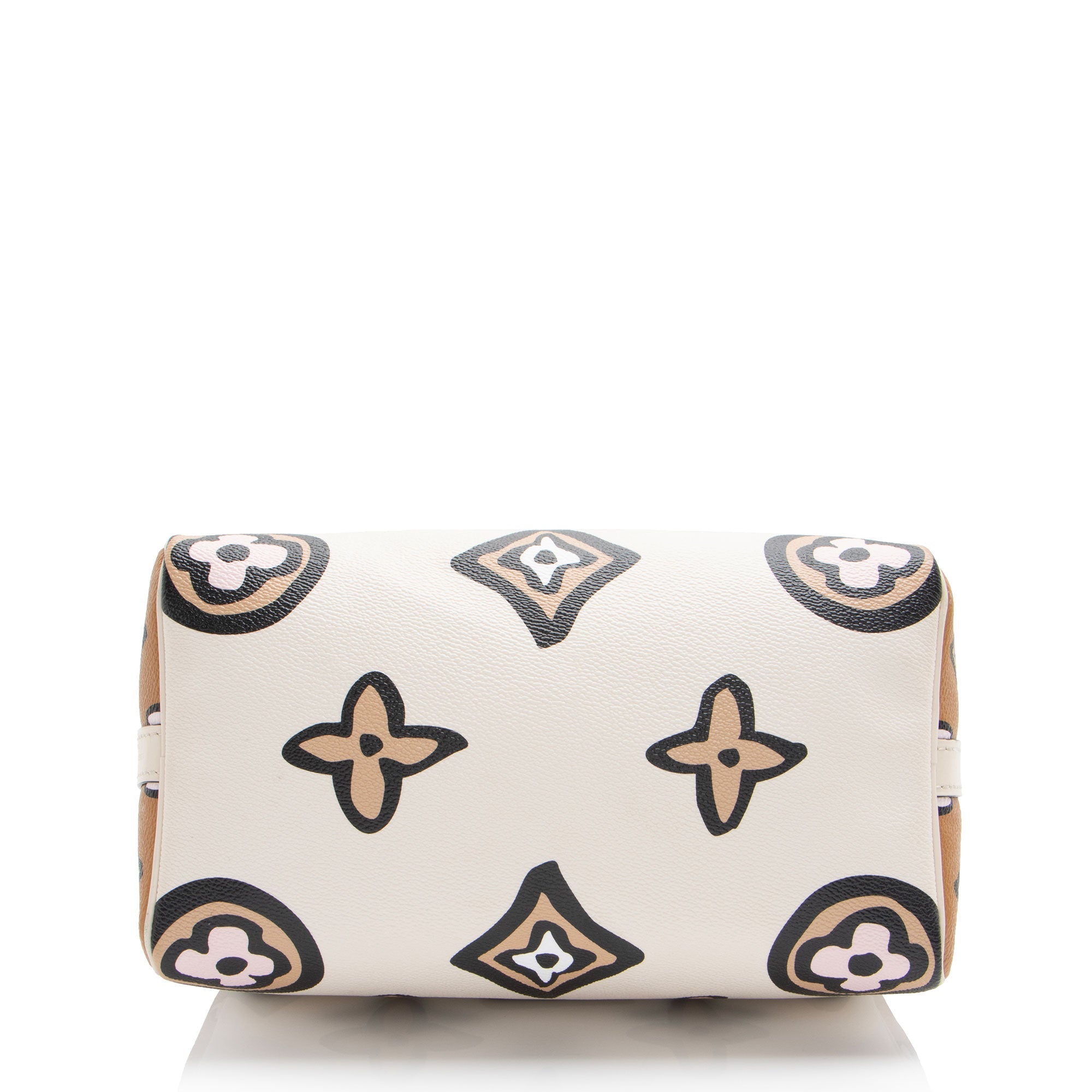 Louis Vuitton Limited Edition Giant Monogram Canvas Wild at Heart Speedy Bandlouliere 25 Satchel (SHF-Gqtbmp)