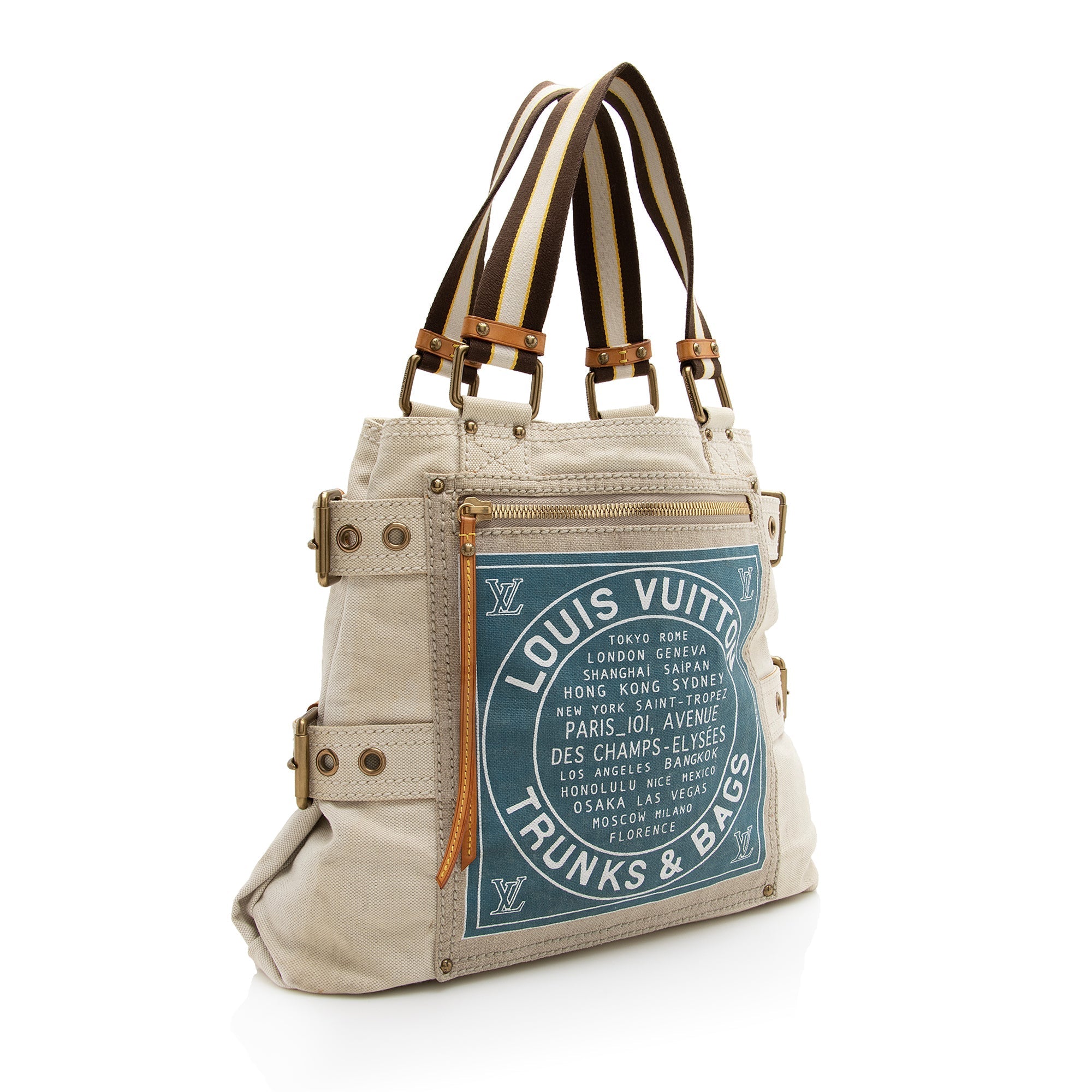 Louis Vuitton Limited Edition Globe Trotter Cabas MM Tote (SHF-22708)