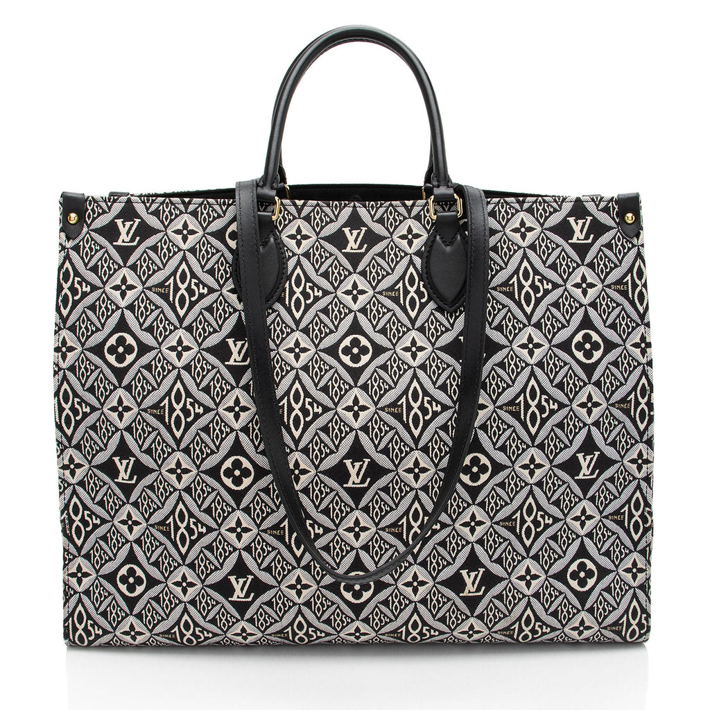 Louis Vuitton Limited Edition Jacquard Since 1854 Onthego GM Tote (SHF-siPMh8)