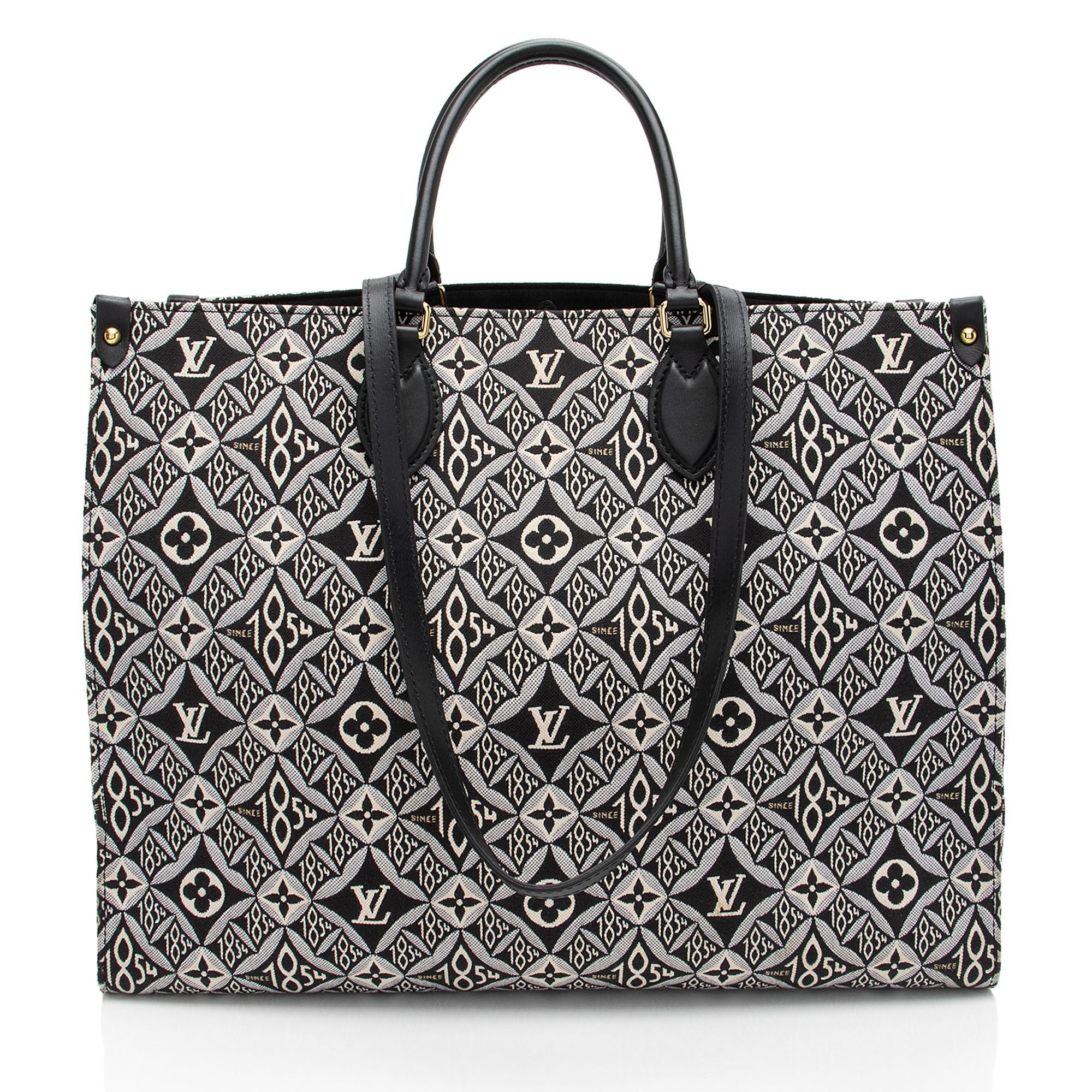 Louis Vuitton Limited Edition Jacquard Since 1854 Onthego GM Tote (SHF-siPMh8)